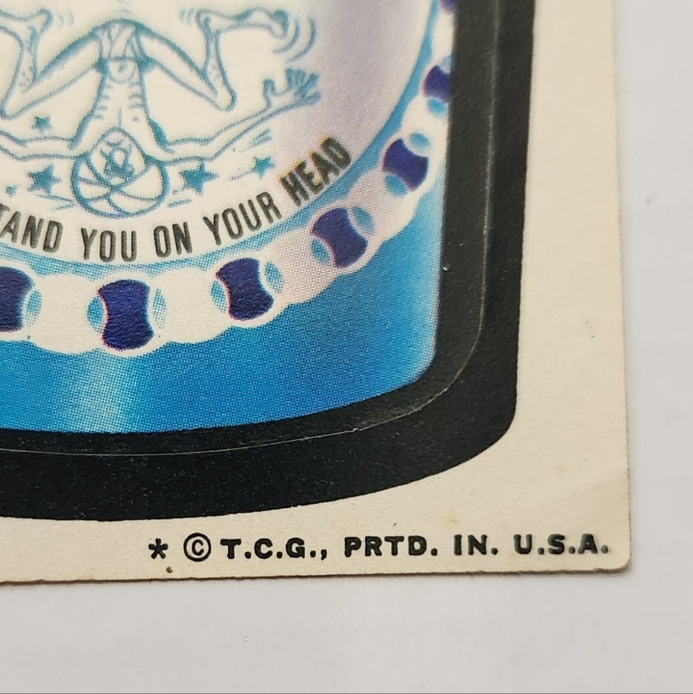 🧘‍♂️ Vintage 1973 Wacky Packages Sticker - "Light n' Dizzy Yoga" Trading Card🌀 - Picture 3 of 10
